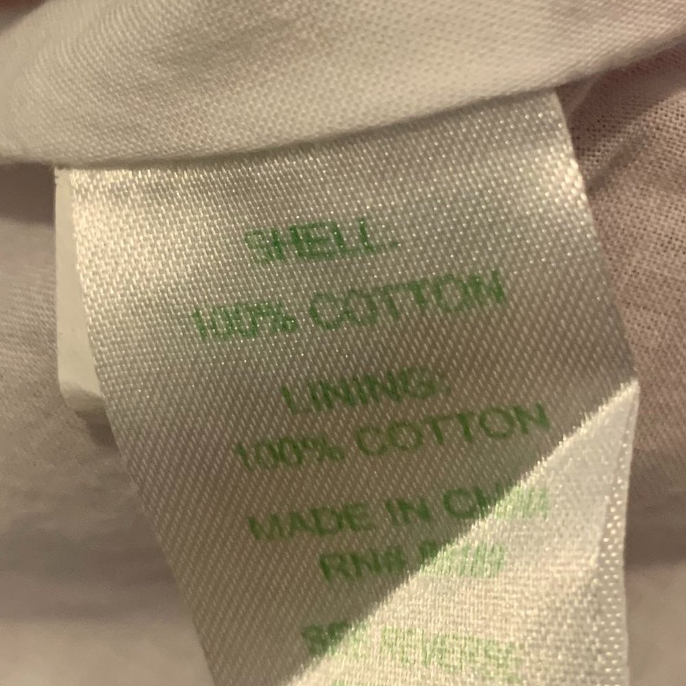 Lilly Pulitzer White Strapless Dress with Pink & Green Floral Print - Picture 7 of 8